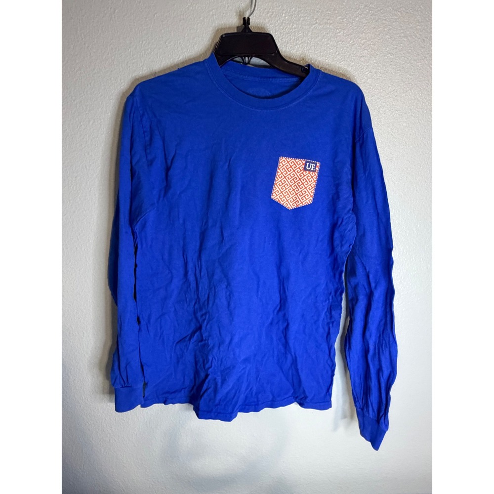 University of Florida Gators Long Sleeve Pocket Tee Blue Womens Medium UF Shirt